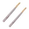 CALLARON 2pcs Electroplated Stainless Steel Eyebrow Tweezers Flat Mouth Oblique Mouth for Precision Shaping and Grooming for Eyebrow Styling and Eyelash Application view 1