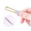 CALLARON 2pcs Electroplated Stainless Steel Eyebrow Tweezers Flat Mouth Oblique Mouth for Precision Shaping and Grooming for Eyebrow Styling and Eyelash Application view 2