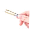 CALLARON 2pcs Electroplated Stainless Steel Eyebrow Tweezers Flat Mouth Oblique Mouth for Precision Shaping and Grooming for Eyebrow Styling and Eyelash Application view 4