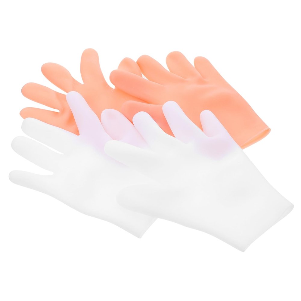 Beaupretty 2pairs Sunscreen Moisturizing Gloves Portable Beauty Gloves Dishwashing Household Moisture