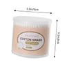 Healeved 600pcs Double-head Cotton Swabs for Makeup for Daily Use Travel Cleaning Hard Reach Areas Packaged of Each Cotton White view 2