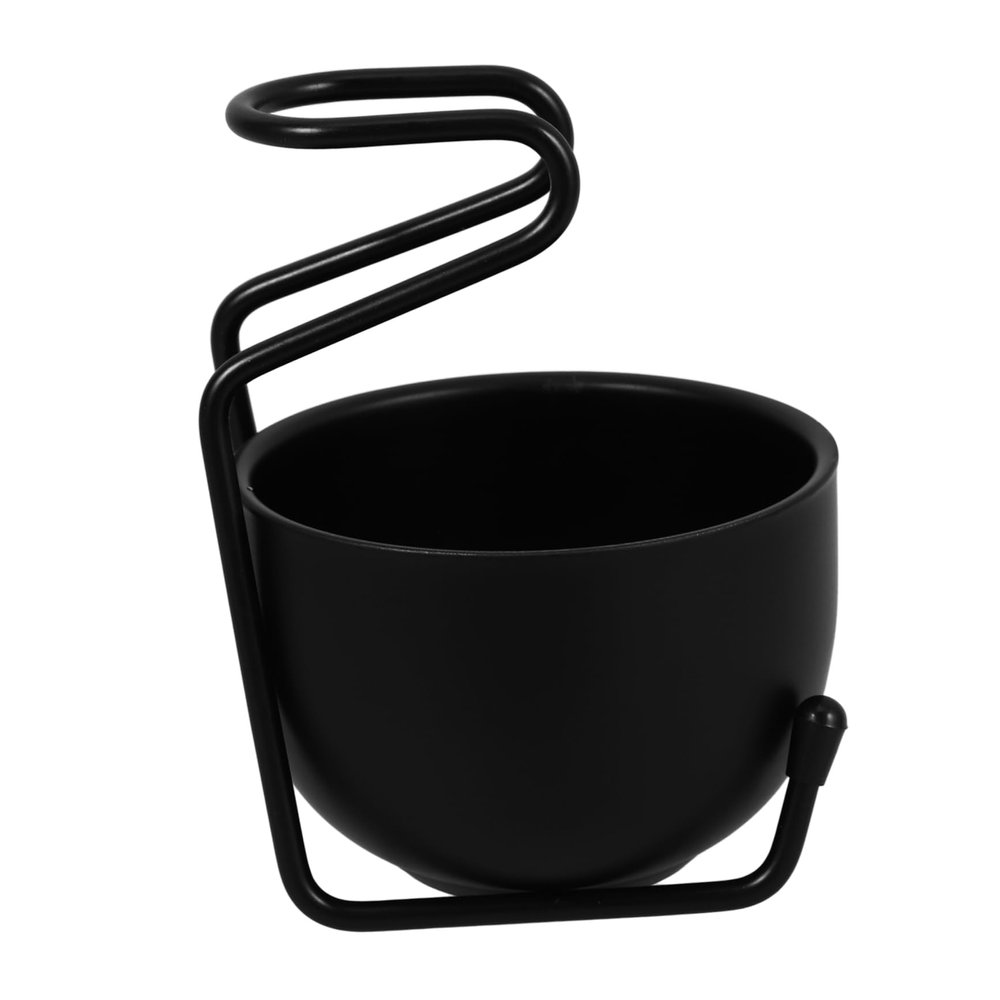 AUTSUPPL 1set Stainless Steel Shaving Stand and Bowl for Men Razor Brush Holder Lightweight Portable Design Grooming Tool for Home and Travel
