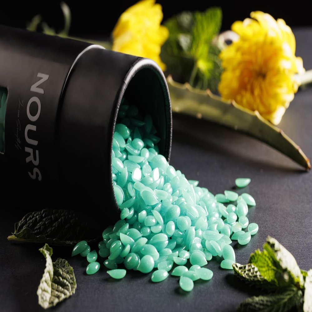 Hard Wax Beads for Hair Removal, Emerald Green, Professional Salon Quality, All Skin Types, 275g