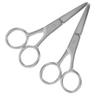 Healeved 2pcs Stainless Steel Eyebrow Grooming Scissors Rounded Tip Trimming Scissors for Eyebrows Nose Hair and Beard Care Compact Design for Precision Grooming view 1