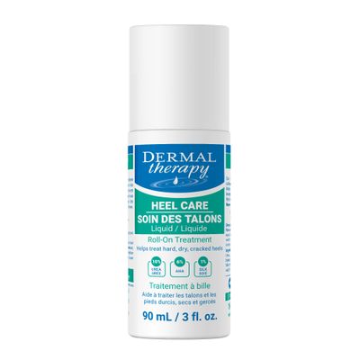 Dermal Therapy Heel Care Liquid Roll-On  Intensive Moisturizing & Repair for Cracked Heels, Dry & Rough Skin  Fast-Absorbing, Mess-Free Application  Hydrating Foot Care Treatment