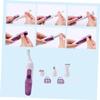 Womens Eyebrow Trimmer Hair Remover with Replaceable Head, White ABS view 3