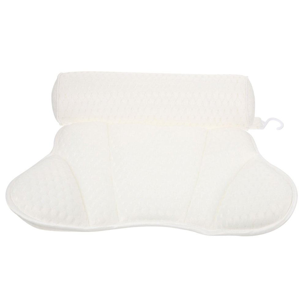 Beaupretty Butterfly Bath Pillow Suction Cups 1PCS Washable Bathtub Head Rest Cushion for Neck and Head Support Spa Bathing Accessory for Comfortable Relaxation