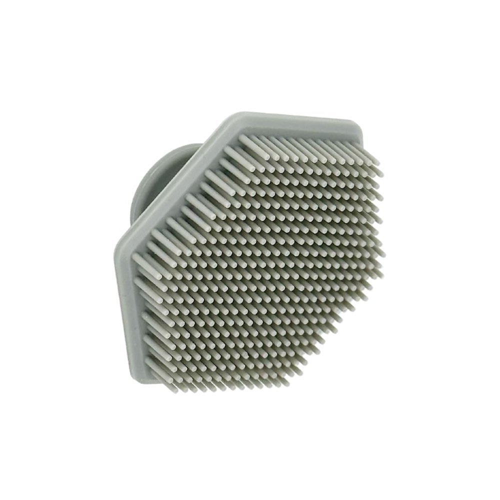 Organic to Green - Silicone Facial Brush (Gray) Antimicrobial Silicone Face Scrubber, Gentle Face Exfoliator for Sensitive Skin, Eco Friendly Facial Cleansing Brush (Gray)