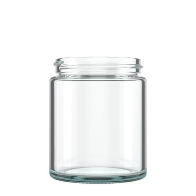 100 Pack  5oz Straight Sided Clear Glass Jars with 50/400 Thread  Smell Resistant, Air Resistant, BPA Free Bulk Packaging for Food, Cosmetics, Health Products, & More