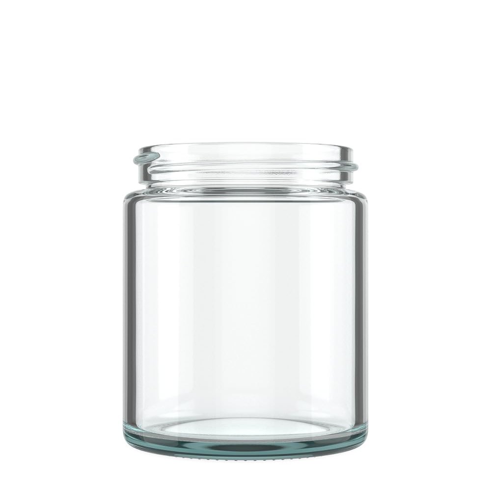 100 Pack  5oz Straight Sided Clear Glass Jars with 50/400 Thread  Smell Resistant, Air Resistant, BPA Free Bulk Packaging for Food, Cosmetics, Health Products, & More