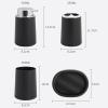DUYHBAWRS Bathroom Supplies Bathroom Kit Bathroom Set Toothbrush Cup Holder Soap Box(Black) view 4