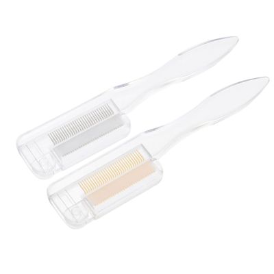 GALPADA 2pcs Eyebrow Shaping Brush and Eyelash Comb Durable Portable Makeup Tools for Women and Men for Daily Use Professional Eyebrow Grooming and Eyelash Separation Transparent and