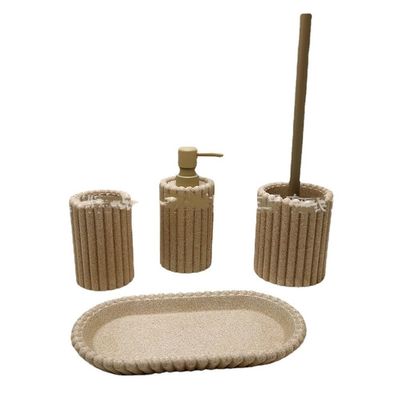 DUYHBAWRS Resin Bathroom Four Piece Toothbrush Rack Bathroom Bathroom Set Wash Gargle Set