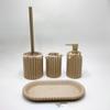 DUYHBAWRS Resin Bathroom Four Piece Toothbrush Rack Bathroom Bathroom Set Wash Gargle Set view 4