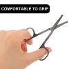 Didiseaon 2pcs Scissors Stainless Steel Rounded Head Scissors Eyebrow Nose Hair Facial Hair for Men view 4
