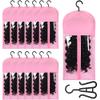 12 PCS Dustproof Portable Wig Storage Bags with Hanger for Hair Extensions 60cm x 30cm, Wig Bags Storage with Hanger, Wig Storage(Pink) view 1