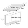 Acrylic Photography Shooting Tray Display Case Showcase, Photo Posing Props Portable Food Cosmetic Storage Box(30x30x5.5cm) view 2