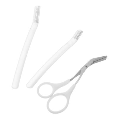 WRITWAA 1set Eyebrow Grooming Kit for Beginners Includes Brow Scissors Comb Eyebrow Trimmer and Safe Easy to Use for Men and Women