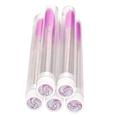 NOLITOY 5pcs Crystal Rod Makeup Lash Brushes Disposable Eyelash Tools for Women Girls Professional Craft