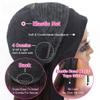 SENSAIRUITE Chocolate Brown Headband Wig Human Hair 14 Inch Deep Wave Curly None Lace Front Wigs for Black Women 180% Density Wear and Go Glueless Wig view 4