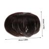 Didiseaon Hair Toppers for Women Grey Women's Hairpiece Top Hairpiece Wiglet for Hair Decor Clip- view 2