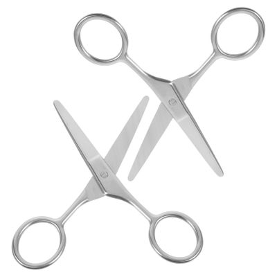 Didiseaon Precision Round Head Nose Hair Scissors Eyebrow Trimmer Small Beauty Scissors Stainless Steel for Women