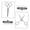 Didiseaon Precision Round Head Nose Hair Scissors Eyebrow Trimmer Small Beauty Scissors Stainless Steel for Women view 4