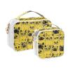 2 Pack Clear Decorative Hanging Travel Toiletry TSA Approved Cartoon Exotic Shorthaircats Yellow Reusable Travel Cosmetic Bags for Women Mens Shaving kit de maquillaje para view 2