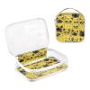 2 Pack Clear Decorative Hanging Travel Toiletry TSA Approved Cartoon Exotic Shorthaircats Yellow Reusable Travel Cosmetic Bags for Women Mens Shaving kit de maquillaje para view 3