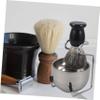 Didiseaon Beard Shaving Brush Kit Men's Manual Shaving Set with Bowl Brush Stand Barber Grade Quality view 3