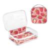 2 Pack Clear Decorative Toiletry Bag for Women TSA Approved Peach Red Strawberries Waterproof Makeup Brush Bag Shaving Essentials de maquillaje view 3