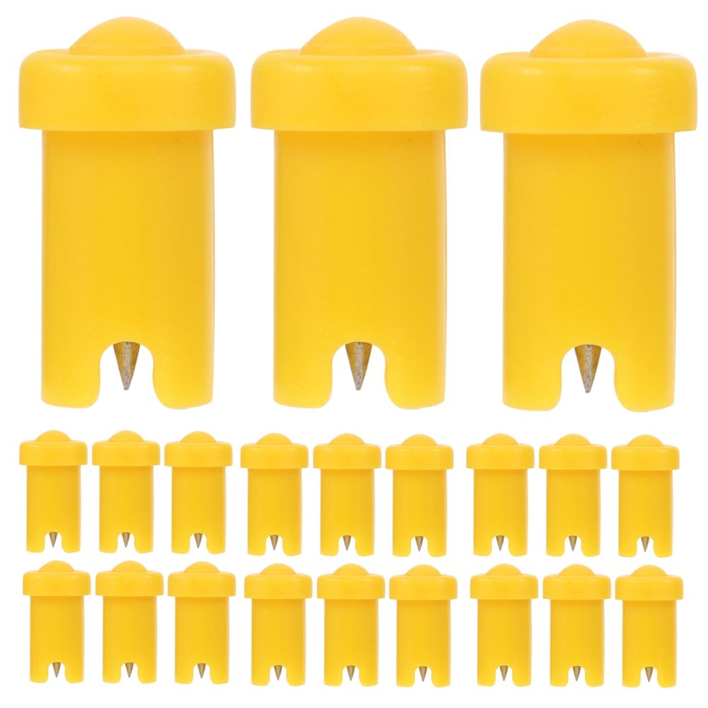 Healeved 100pcs Eyelash Bottle Blocking Needle Eyelash Glue Nozzle Pin Lash Tite Adhesive Glue Bottle Accessory Nozzle Noodles