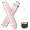 Qreeyx Bikini Trimmer Electric Razors for Women, 2-in-1 Dual-Head Cordless Body Hair Trimmer Facial Hair Removal for Face Lip Chin Pubic Underarm Legs, IPX6 Waterproof, Gifts for Women view 1
