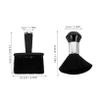 AUTSUPPL 2pcs Neck Duster Barber Brush Soft Bristles for Hair Cutting Makeup Efficient Cleaning Tool for Stray Hairs Around Neckline Ears Durable Materials view 2