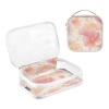 2 Pack Clear Decorative Hanging Toiletry Bags TSA Approved Peach Flowers Reusable Cosmetic Travel Bag Mens Shaving kit para maquillaje view 3
