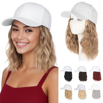Hairro Hat With Hair Attached Synthetic Baseball Ball Cap Hair Wig 8" 190g #24H613