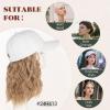 Hairro Hat With Hair Attached Synthetic Baseball Ball Cap Hair Wig 8" 190g #24H613 view 2