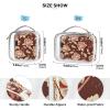 2 Pack Clear Decorative Mens Toiletry Bags for Traveling TSA Approved Red Valentine Flowers Transparent Clear Makeup Bag Airport Airline Compliant maquillaje para view 4