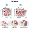 2 Pack Clear Decorative Mens Toiletry Travel Bag TSA Approved Cartoon Boa Grape Wine Red Multifunctional Makeup Travel Bag Airport Airline Compliant maquillaje view 4