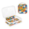 2 Pack Clear Decorative Toiletry Bag Large TSA Approved Daisy Flower Pattern Transparent Cosmetic Bags with Zipper Travel Essential para maquillaje view 3