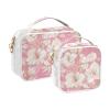 2 Pack Clear Decorative Toiletry Travel Bag TSA Approved Cartoon Gar Light Peach Transparent Travel Makeup Bags Mens Shaving kit Bolsa de almacenamiento view 2