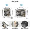 2 Pack Clear Decorative Mens Toiletry Bag TSA Approved Black Gold Chinese Landscape Waterproof Travel Cosmetic Bag Travel Essential Bolsa de maquillaje view 4