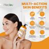 Ganskin Kojic Acid Soap for Hyperpigmentation  Skin Brightening Kojic Papaya Body Wash  Dark Spot Soap Reduces Acne, Scars, and Evens Tone  Turmeric Body Wash for Brighter Glowing Tone view 2