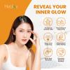 Ganskin Kojic Acid Soap for Hyperpigmentation  Skin Brightening Kojic Papaya Body Wash  Dark Spot Soap Reduces Acne, Scars, and Evens Tone  Turmeric Body Wash for Brighter Glowing Tone view 3