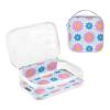 2 Pack Clear Decorative Toiletry Bag for Women TSA Approved Lovely Daisy Floral Peach Blue Water-Resistant Cosmetic Bags for Women Travel Set Travel Essential para maquillaje view 3