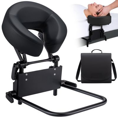 Home Mattress Top Massage Kit, Universal Massage Headrest for Bed, Adjustable Height up to 14.5", Deluxe Face Cradle Face Down Pillow, Home SPA Face Cushion Support Bracket with Portable Storage Bag