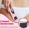 2-in-1 Bikini Trimmer for Women - Electric Razor & Pubic Hair Shaver with LED Light & Display, IPX7 Waterproof, USB-C Fast Charge, Travel Lock, Ceramic Blades for Body/Underarm/Leg, Painless Grooming view 2