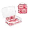 2 Pack Clear Decorative Hanging Toiletry Travel TSA Approved Happy Valentine Cartoon Pig Red Reusable Makeup Bag Travel Airport Airline Compliant Bolsa de almacenamiento view 3