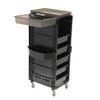 Salon Trolley Rolling Hairdressing Beauty Tool Storage with 6 Drawers Hair Dryer Service Tray for Spa Makeup view 4