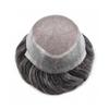 Mens Toupee Human Hair Fine Mono Mens Hairpiece Durable Monofilament PU Toupee Wigs Hair Replacement System for Men view 3
